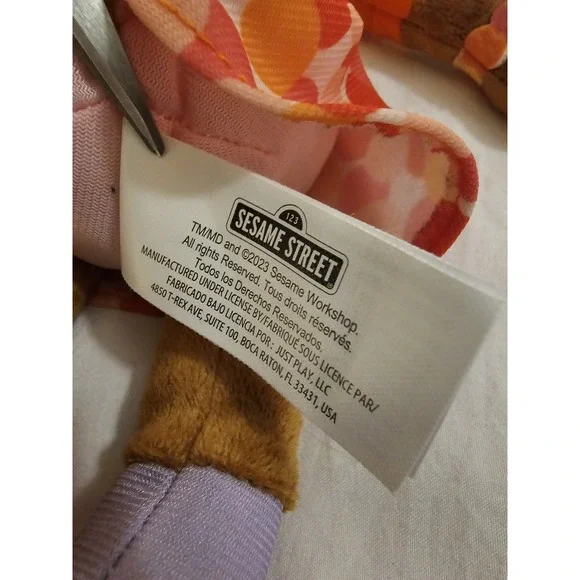 Sesame Street Gabrielle Plush Doll 14" Just Play 2023 Stuffed Toy - Picture 3 of 4